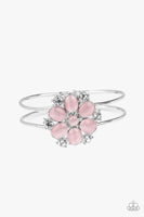 Garden Extravagance - Pink - Paparazzi Hinged Bracelet
