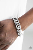 Bronx Bravado - Silver - Paparazzi Clasp Bracelet #2178