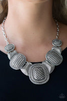 Prehistoric Powerhouse - Silver - Paparazzi Necklace