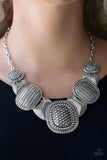 Prehistoric Powerhouse - Silver - Paparazzi Necklace