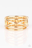 Way Wayward - Gold - Paparazzi Ring