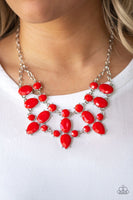 Goddess Glow - Red - Paparazzi Necklace