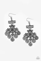 Unexplored Lands - Silver - Paparazzi Earrings #883 (D)