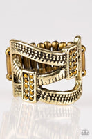 Urban Upscale - Brass - Paparazzi Ring