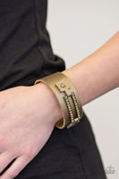 Paparazzi - Street Glam - Brass Snap Bracelet