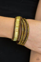 Just In SHOWTIME - Brass - Paparazzi Snap Double Wrap Bracelet