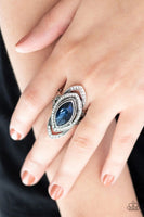 Hot Off The EMPRESS - Blue - Paparazzi Ring