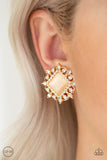 Paparazzi - Get Rich Quick - Gold Clip-on Earrings #1415 (D)