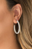 Big Winner - White - Paparazzi Earrings