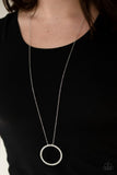 Center Of Attention - White - Paparazzi Necklace