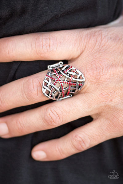 Paparazzi - Controlled Chaos - Red - Paparazzi Ring
