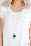 Ultra Sharp - Green - Paparazzi Necklace #4635 (D)