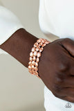 Basic Bliss - Copper - Paparazzi Stretchy Bracelet