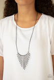 Glitter Bomb - Black - Paparazzi Necklace #5015 (D)