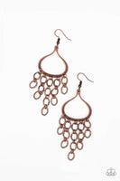 Total Net Revenue - Copper - Paparazzi Earrings #5046 (D)