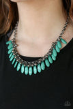 Paparazzi - Jersey Shore - Green Necklace #1804