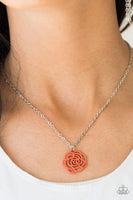 Blossom Bliss - Orange - Paparazzi Necklace #155