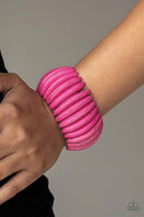Paparazzi "Naturally Nomad" - Pink Stretchy Bracelet #927