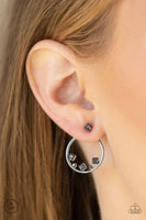 Top-Notch Twinkle - Silver - Paparazzi Double Post Earrings #5052 (D)
