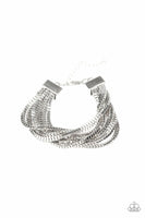 Out Of The Box - Silver - Paparazzi Clasp Bracelet #3687 (D)