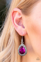 Grandmaster Shimmer - Pink - Paparazzi  Earrings
