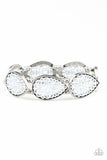 Paparazzi - Heirloom Hunter - White Stretchy Bracelet