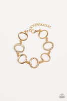 Paparazzi - Beautiful Inside and Out - Gold Clasp Bracelet #4024