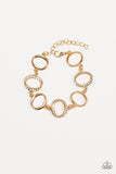 Paparazzi - Beautiful Inside and Out - Gold Clasp Bracelet #4024