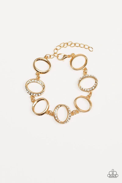 Paparazzi - Beautiful Inside and Out - Gold Clasp Bracelet #4024
