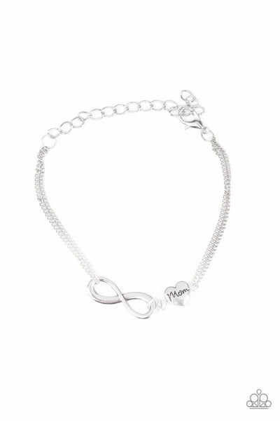 Purest Love - Silver - Paparazzi Infinity Inspirational Clasp Bracelet #5003 (D)