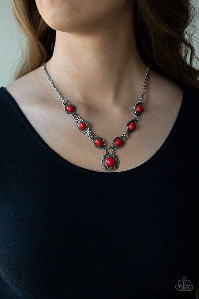 Desert Dreamin - Red - Paparazzi Necklace