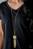 Shimmer Sensei - Gold - Paparazzi Necklace