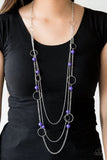 Beachside Babe - Purple - Paparazzi Necklace #4487 (D)