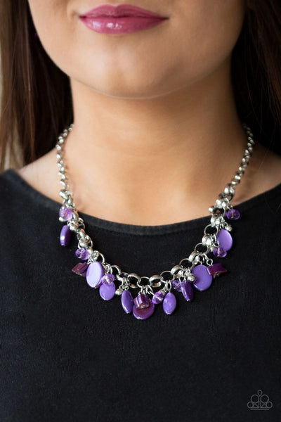 I Want To SEA The World - Purple - Paparazzi Necklace #4072 (D)