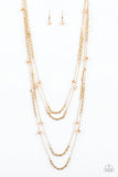 Open For Opulence - Gold - Paparazzi Necklace