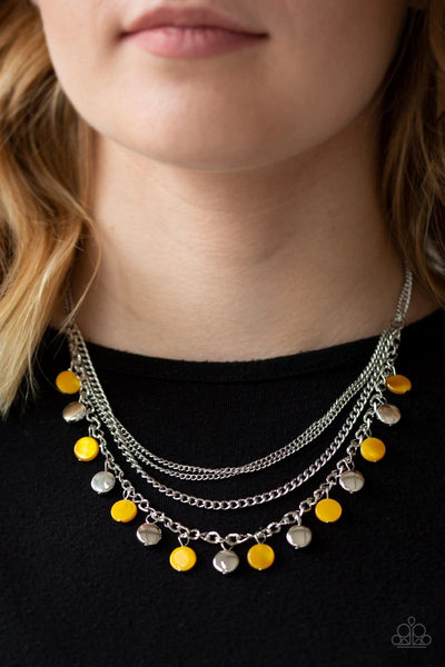 Beach Flavor - Yellow - Paparazzi Necklace #2015 (D)