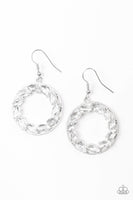 Global Glow - White - Paparazzi Earrings